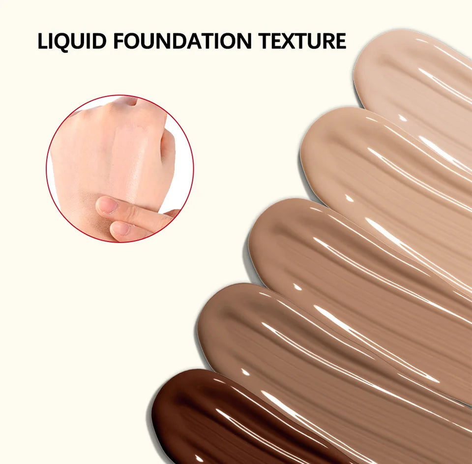Blur Base Balm with Applicator Brush Pore Minimizing Foundation for Women Daily Makeup