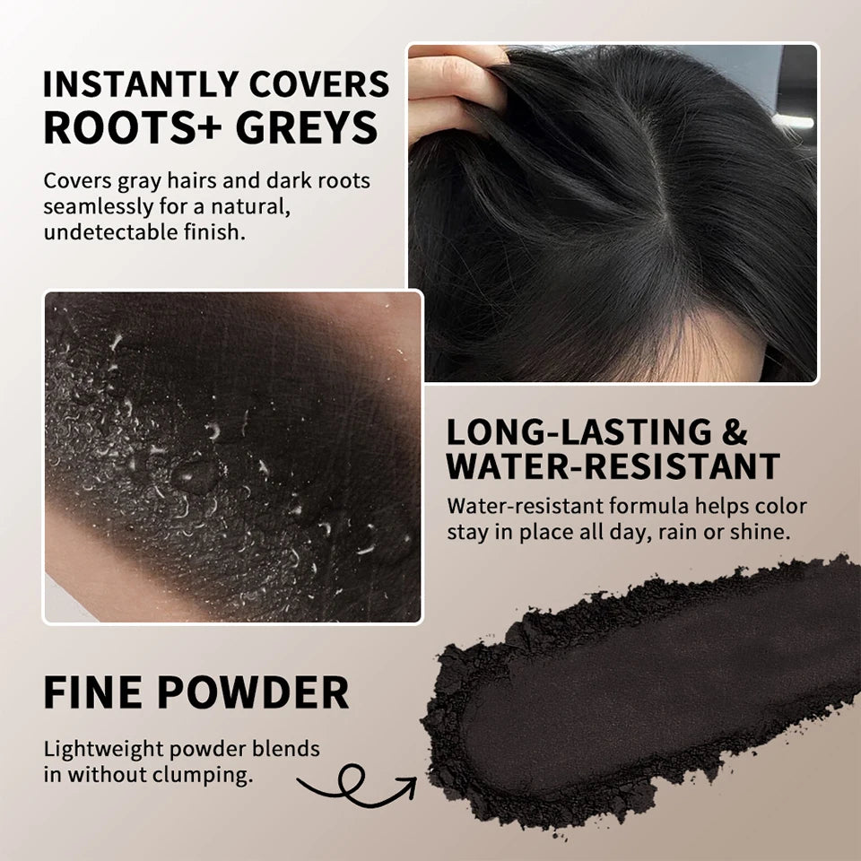 Hair Root Cover Up Powder Concealer for Instant Gray Coverage and Thinning Hair at Home