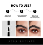 Eyebrow Pencil Waterproof Long Lasting Brow Definer for Precise Makeup Shaping and Grooming