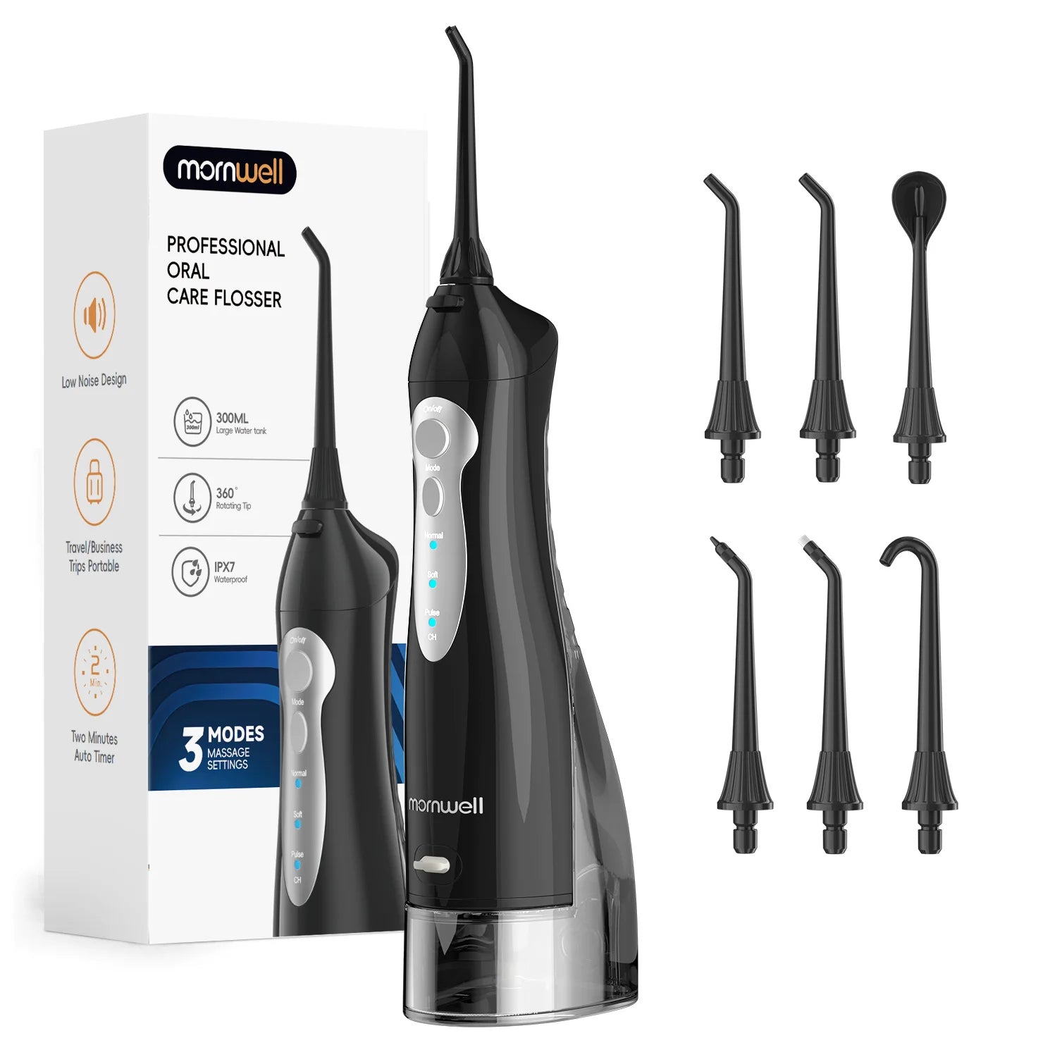 Water Flosser Portable Oral Irrigator Rechargeable Jet for Deep Teeth Cleaning - 14