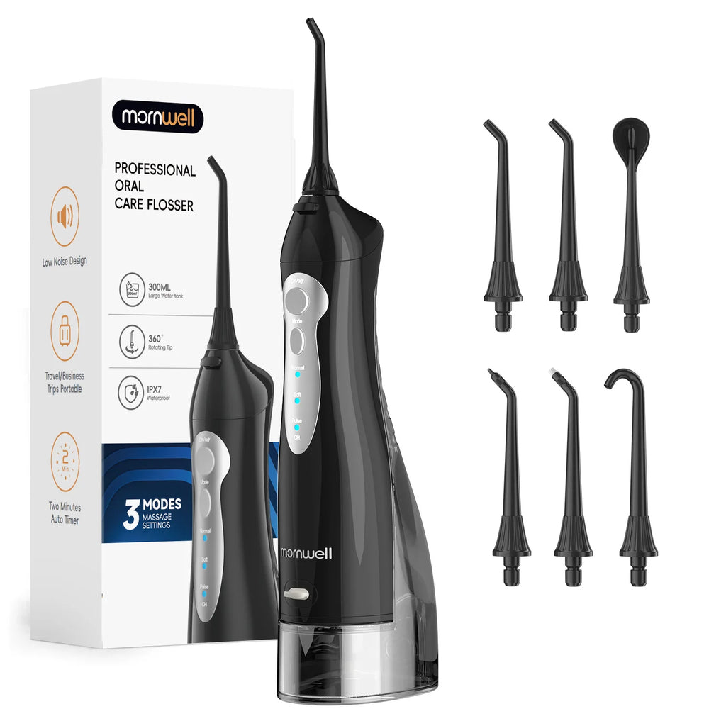 Water Flosser Portable Oral Irrigator Rechargeable Jet for Deep Teeth Cleaning