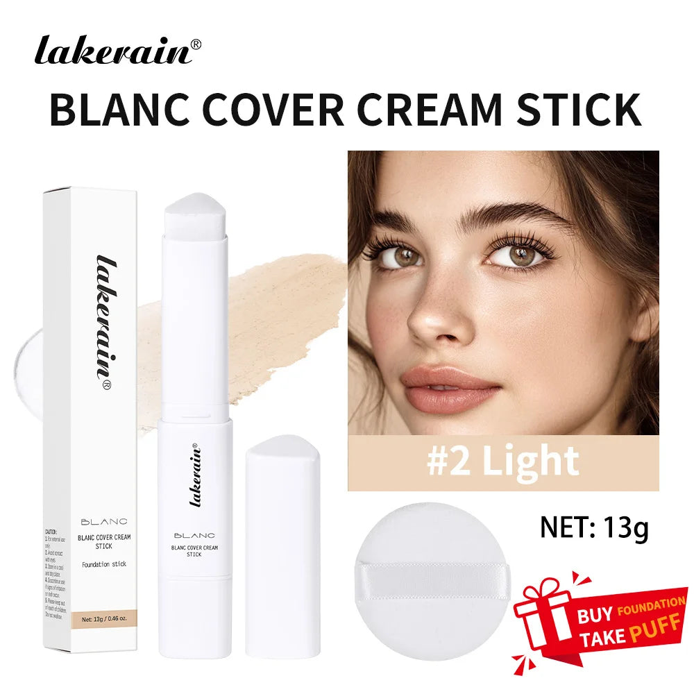 Color Changing Foundation Stick Buildable Coverage Concealer for Women Daily Makeup Routine