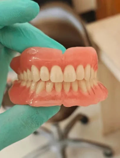 Realistic Full Denture Set Comfortable False Teeth for Men and Women for Natural Confident Smiles