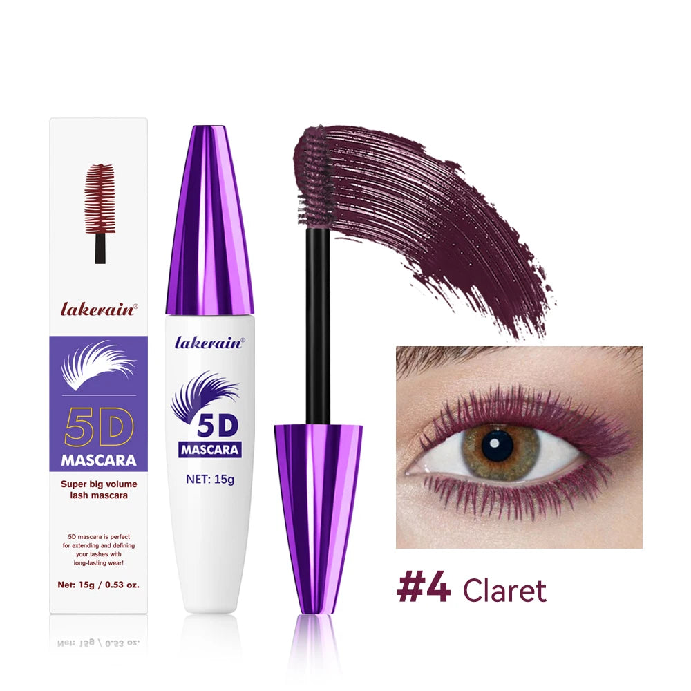 5D Mascara Waterproof Lengthening Lashes for Natural Daily Makeup and Long Lasting Eye Beauty