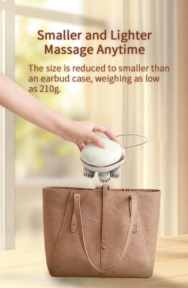 Scalp Massager Cordless Electric Head Scrubber for Deep Cleansing Relaxation at Home