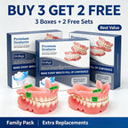Silicone Teeth Covers Lifelike Cosmetic Fake Teeth for Daily Smile Confidence and Dental Storage