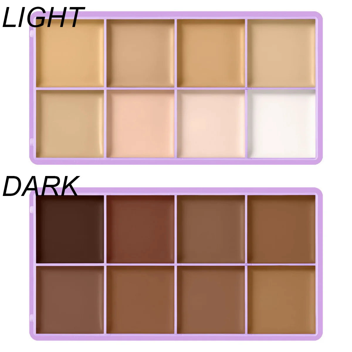 8 Shade Cream Concealer Palette Waterproof Full Coverage for Professional Makeup Artists