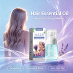 Lavender Hair Essential Oil Repair Anti Frizz Serum for Dry Damaged Hair and Healthy Scalp Roots