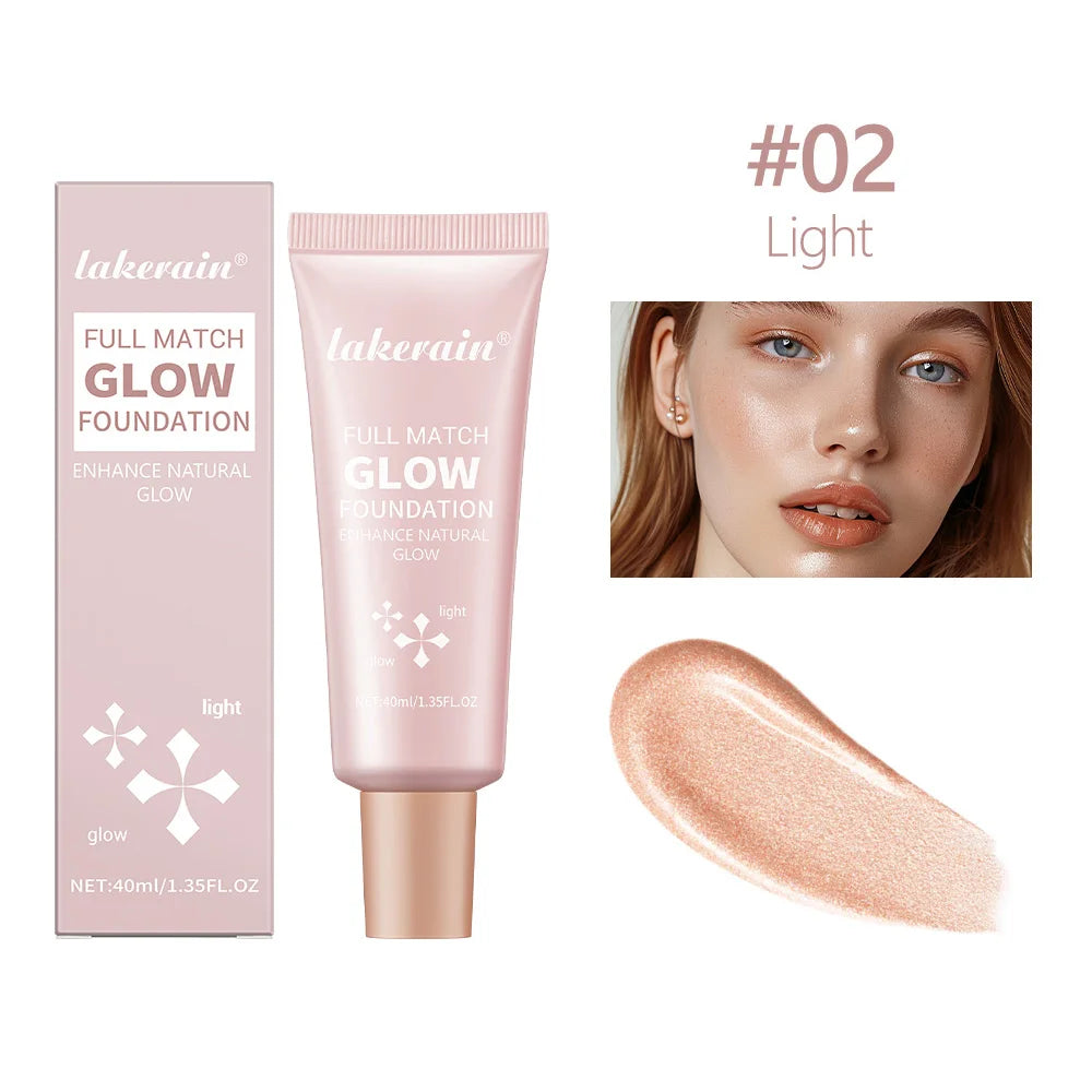 Liquid Glow Foundation Moisturizing Highlighter Base for Radiant Skin and Face Body - 19