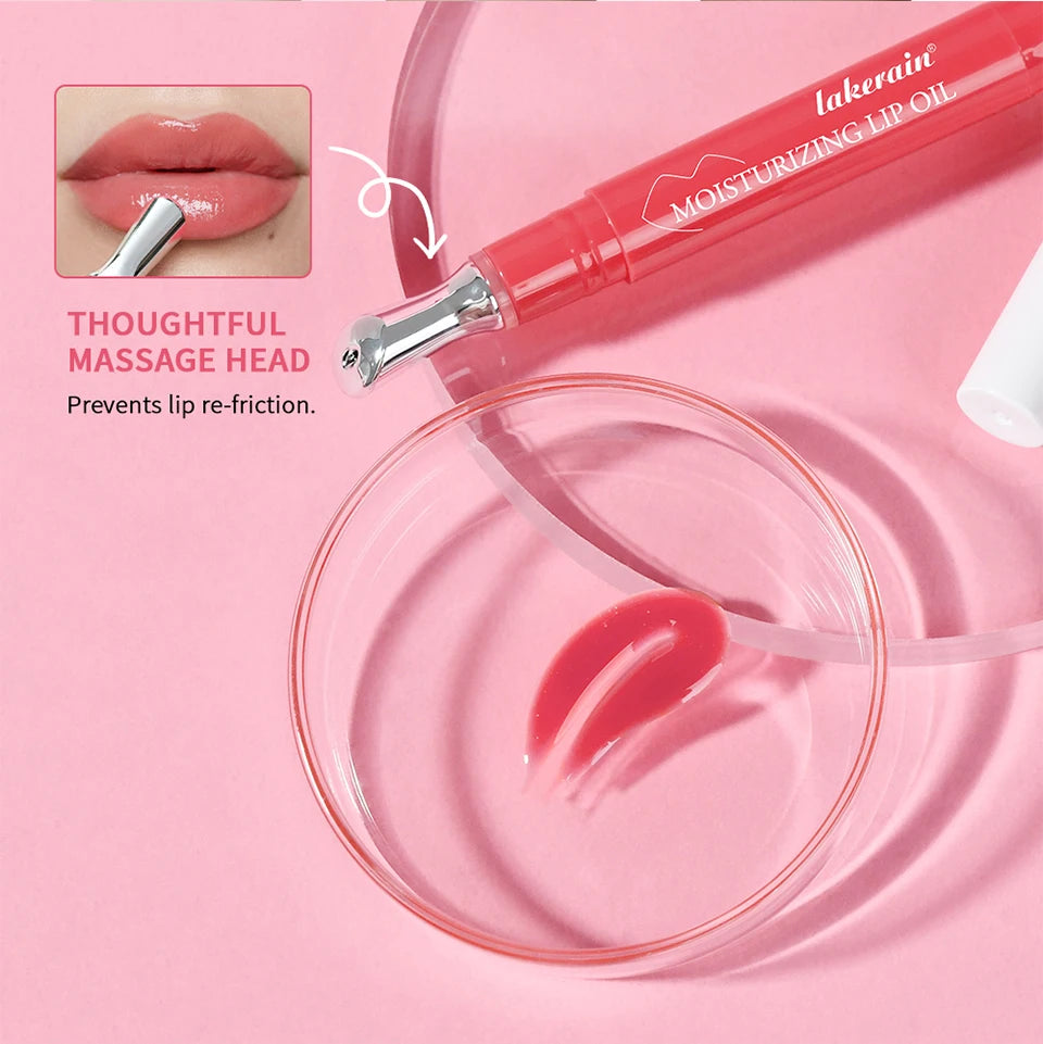 Moisturizing Lip Oil Hydrating Serum for Smoothing Dry Lips and Daily Lip Care Routine