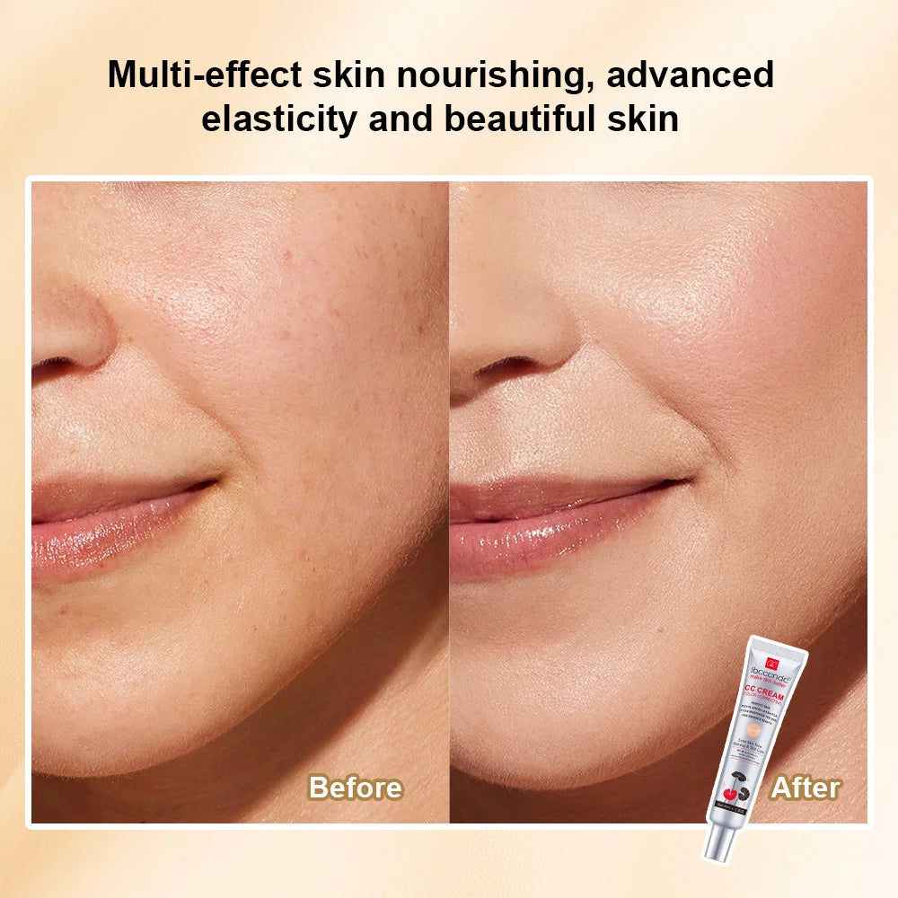Color Correcting CC Cream Moisturizing Foundation for Natural Skin Coverage Daily Use