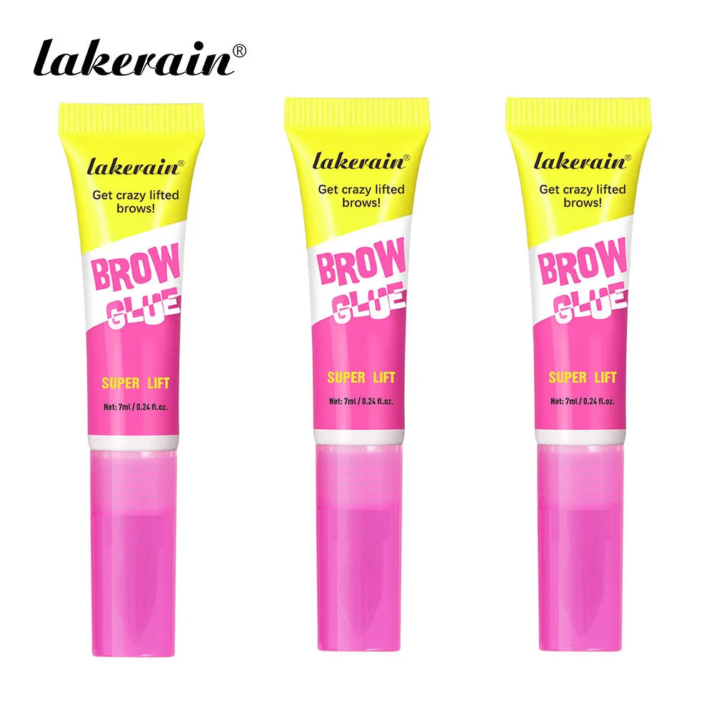 Brow Glue Lamination Gel Waterproof Strong Hold for Natural Lifted Brows Daily Makeup Look