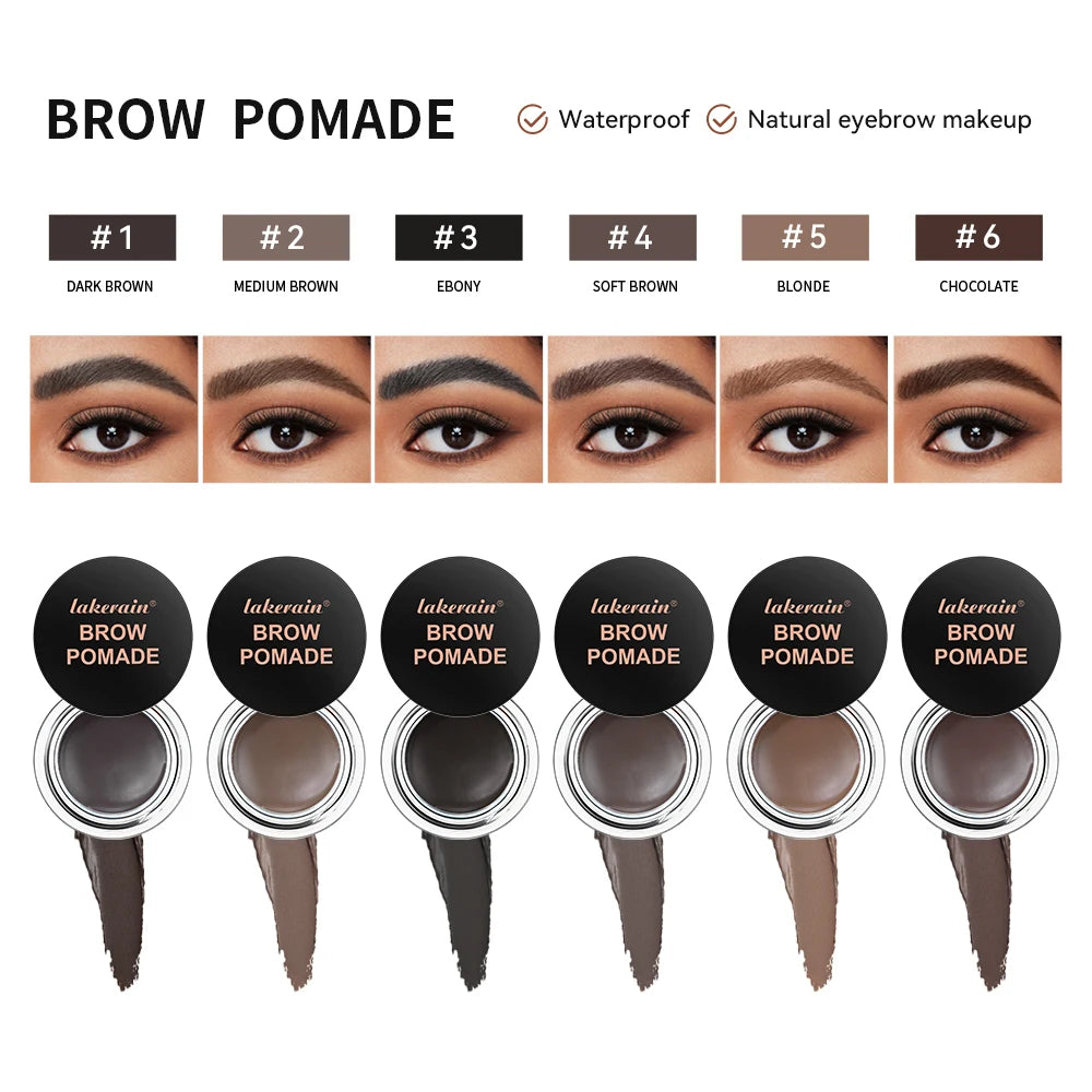 Brow Pomade Long Lasting Waterproof Eyebrow Cream for Defined Natural Brows and Daily Makeup