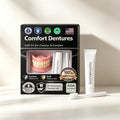 Moldable Silicone Denture Set Natural Ivory False Teeth for Instant Smile Improvement
