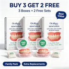 Adjustable Cosmetic Dentures Portable Storage Case for Men Women Daily Smile Maintenance