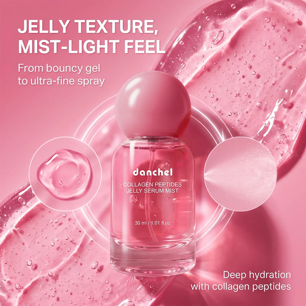 Collagen Peptide Jelly Serum Mist Deep Hydration Spray for Daily Facial Skin Care Routine