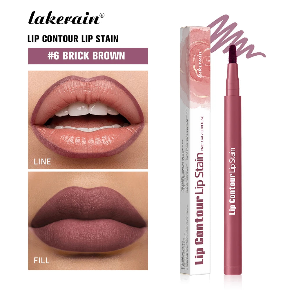 Lip Contour Stain Pen Long Lasting Waterproof Makeup for Daily Beauty and Travel - 34