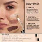 Multi Use Sculpting Concealer Full Coverage Makeup for Women and Daily Face Routine