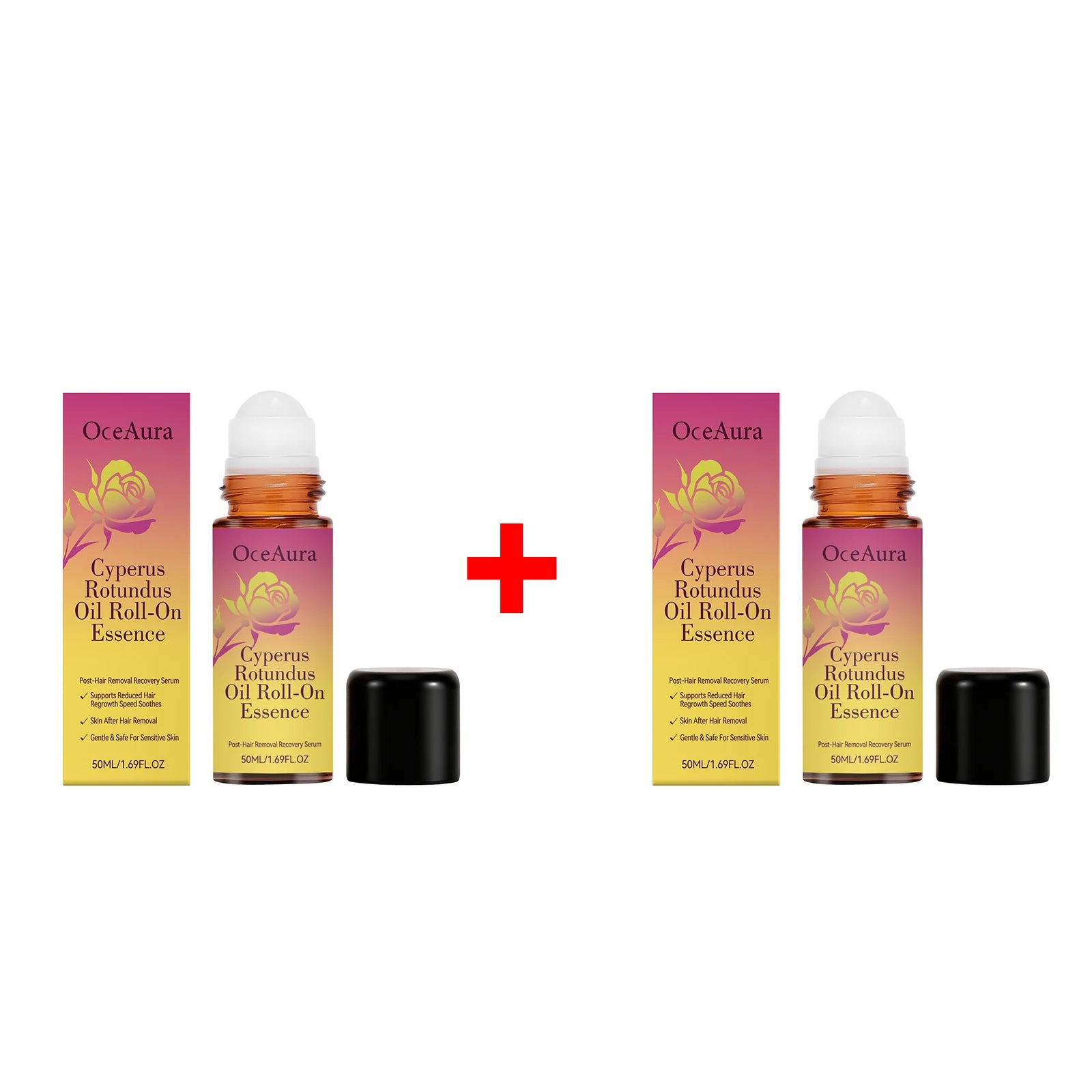 Cyperus Rotundus Roll On Essence Soothing Skin Repair for Women After Hair Removal Routine - 15