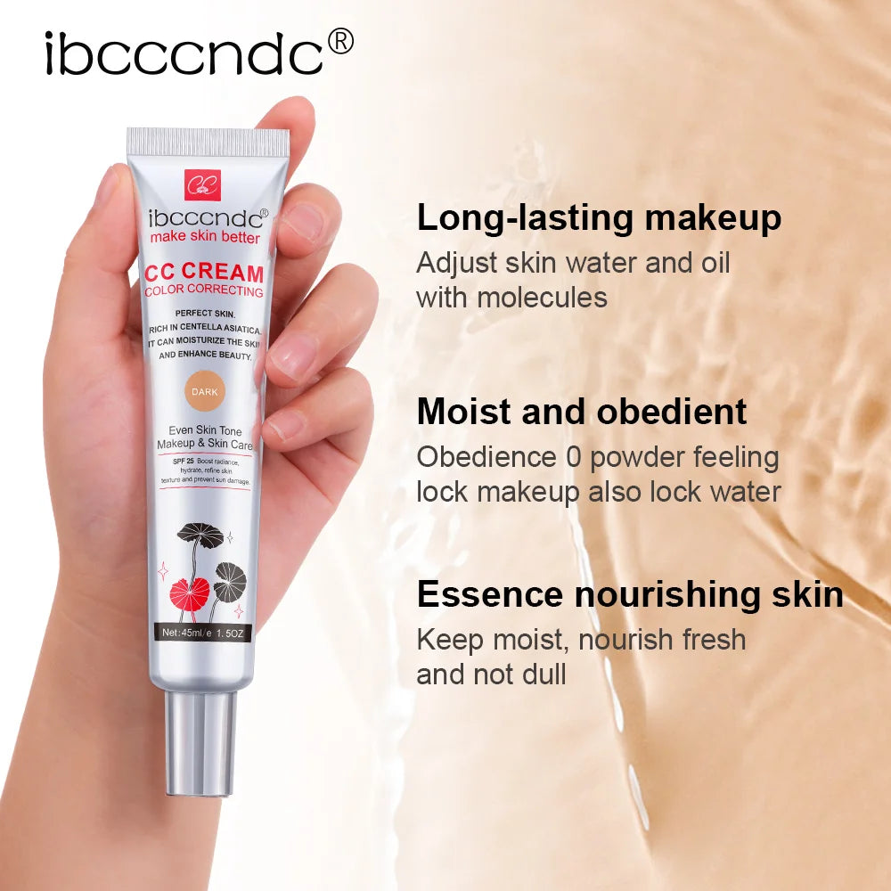 Color Correcting CC Cream Moisturizing Foundation for Flawless Daily Makeup and Sun Protection
