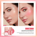 Liquid Blush Waterproof Creamy Texture Face Makeup for Natural Matte Finish Everyday Glow