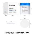 Pore Toner Pad and Peptide Serum Set Deep Moisturizing Glow for Unisex Daily Facial Skin Care