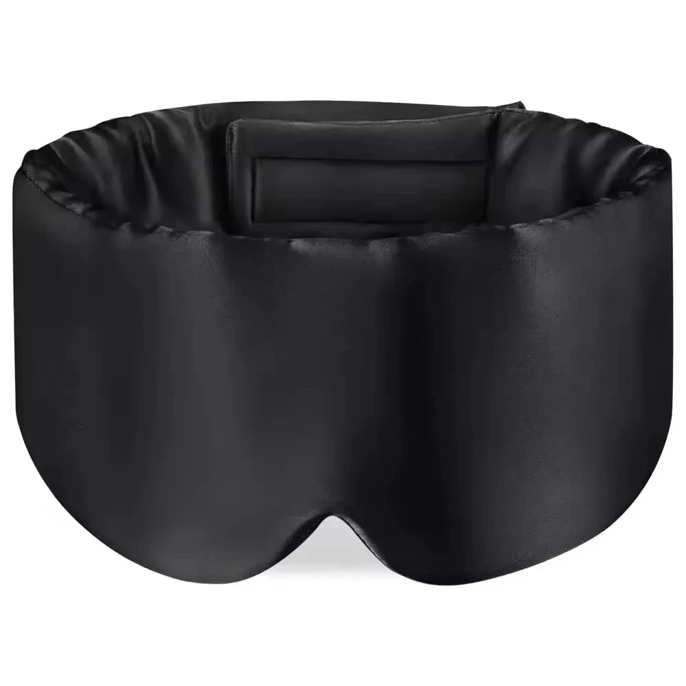 Silk Sleep Mask Blackout Eye Cover Adjustable Soft Sleeping Aid for Women Traveling and Naps - 18