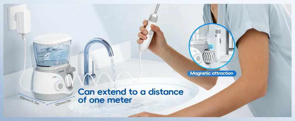 Electric Water Flosser Oral Irrigator with Multiple Tips for Adults at Home