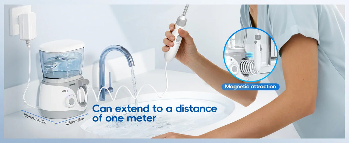 Electric Water Flosser Oral Irrigator with Multiple Tips for Adults at Home