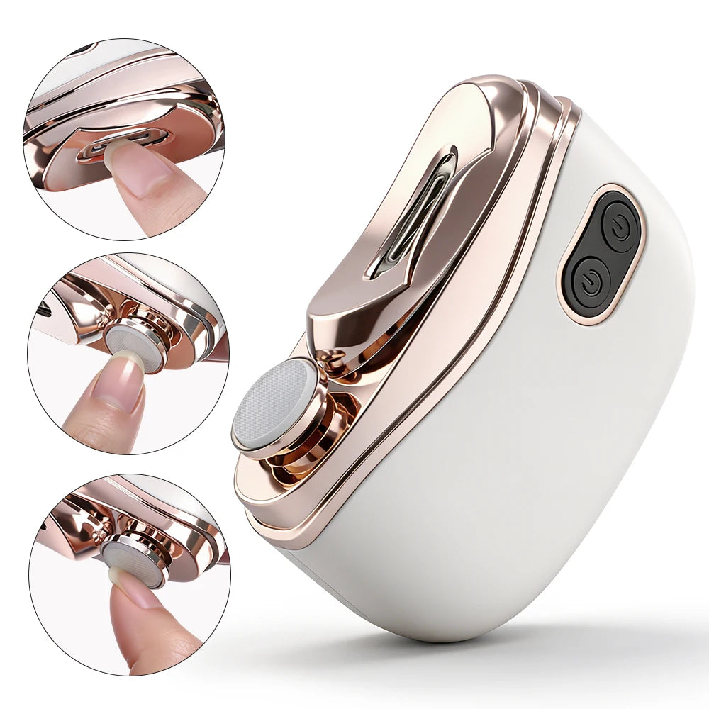 Electric Nail Clipper Automatic Trimmer with LED Light for Adults and Babies at Home - 1