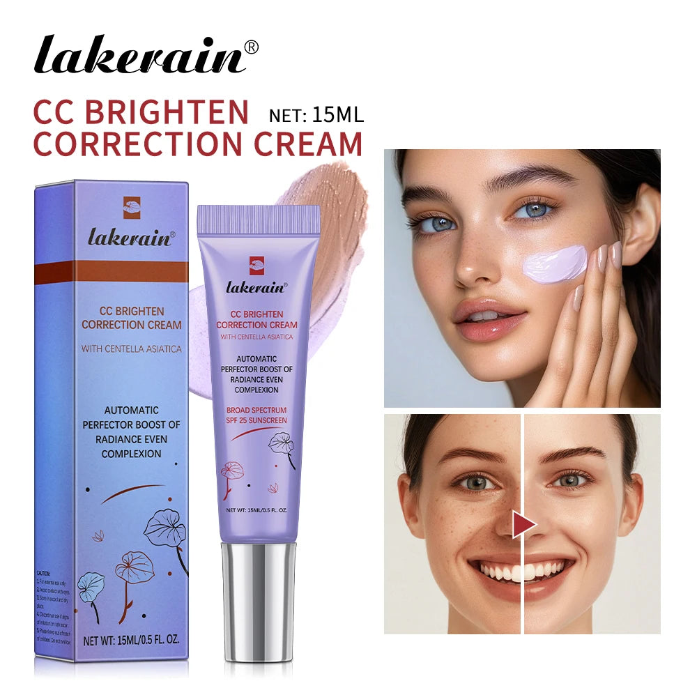 Color Correcting CC Cream Moisturizing Foundation for Flawless Daily Makeup and Sun Protection