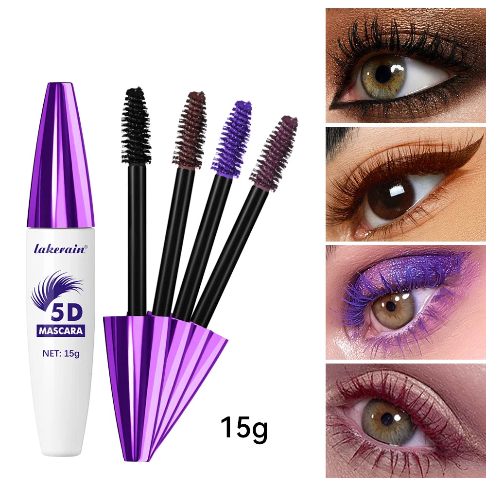 5D Mascara Waterproof Lengthening Volumizing Makeup for Everyday Use and Special Occasions