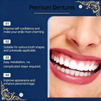 Full Mouth Denture Set Soft Silicone Reline False Teeth for Adults at Home Daily Comfort Use