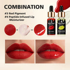 Hydrate Lips Set Exfoliating Gel and Peptide Moisturizer for Daily Lip Care Routine