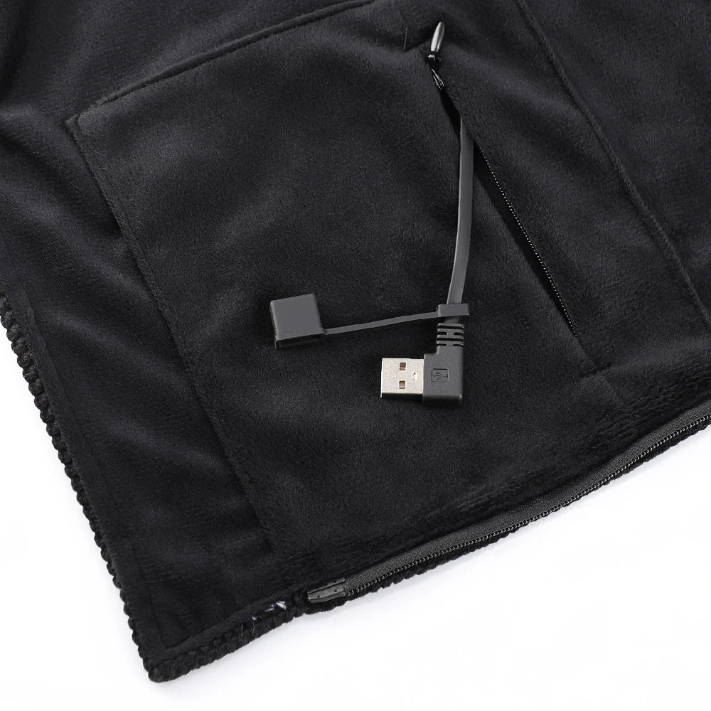 Wearable Graphene Heated Shawl Electric Warming Blanket for Home and Office Winter Comfort - 15