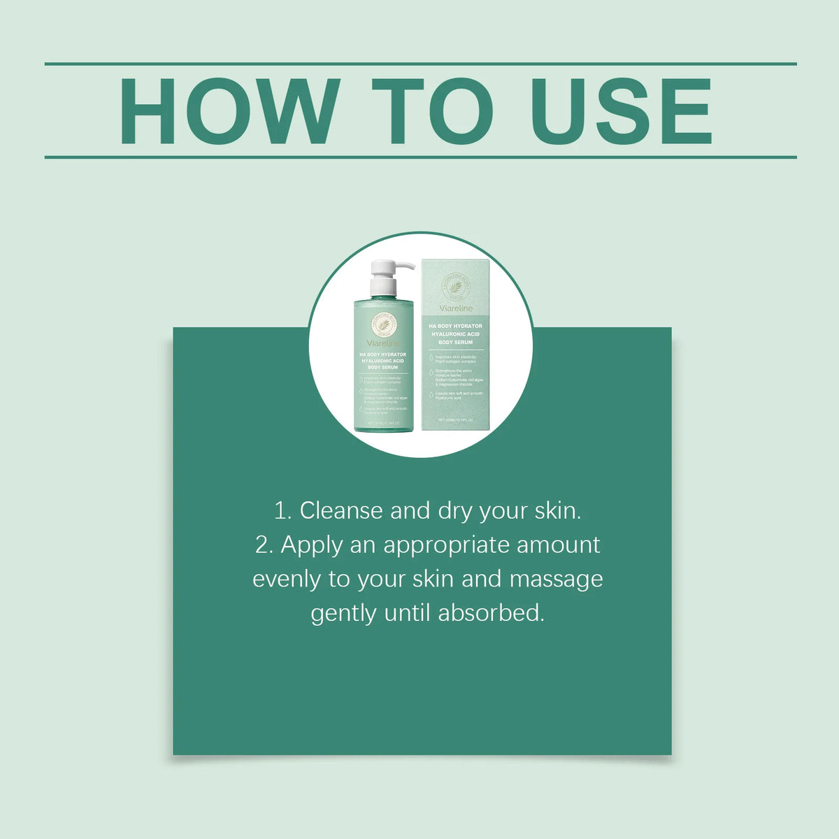 Hyaluronic Acid Body Serum Moisturizing Skin Care for Unisex Daily Use and Hydration