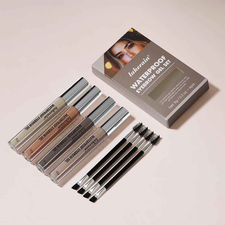 Waterproof Eyebrow Gel Set Long Lasting Tinted Makeup for Women Daily Beauty