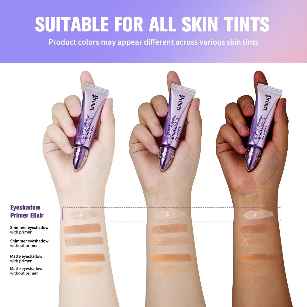 Eyeshadow Primer Elixir Long Lasting Waterproof Base for Women Daily Eye Makeup