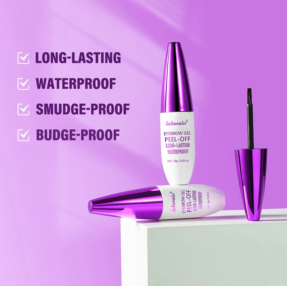 Eyebrow Gel Tint Peel Off Waterproof Brow Enhancer for Natural Long Lasting Daily Makeup - 10