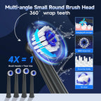 Electric Toothbrush Water Flosser Combo Rechargeable Oral Irrigator for Adults
