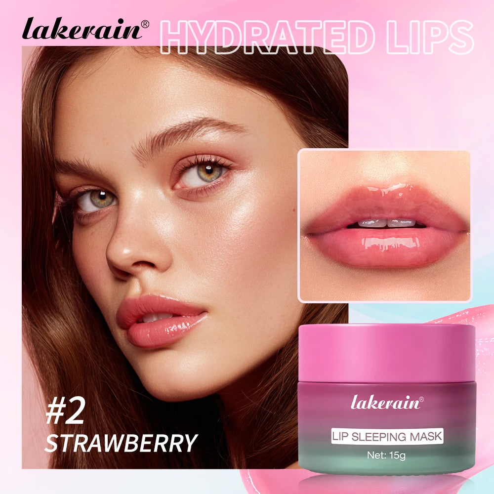 Lip Sleeping Mask Hydrating Dry Cracked Lips Treatment for Women and Men at Night