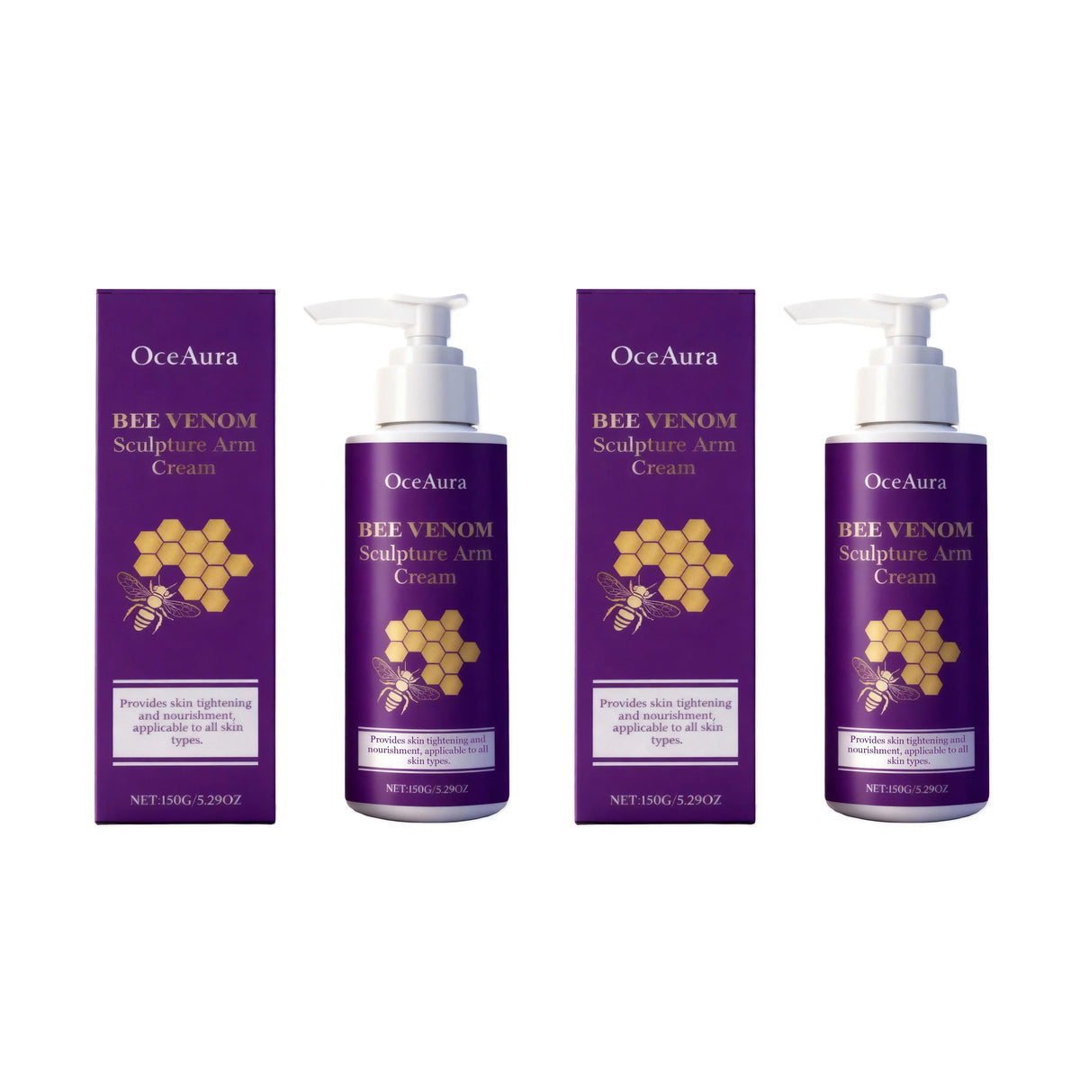 Bee Venom Sculpture Arm Cream Firming Anti Sagging Lotion for Smooth Hydrated Skin Daily Use