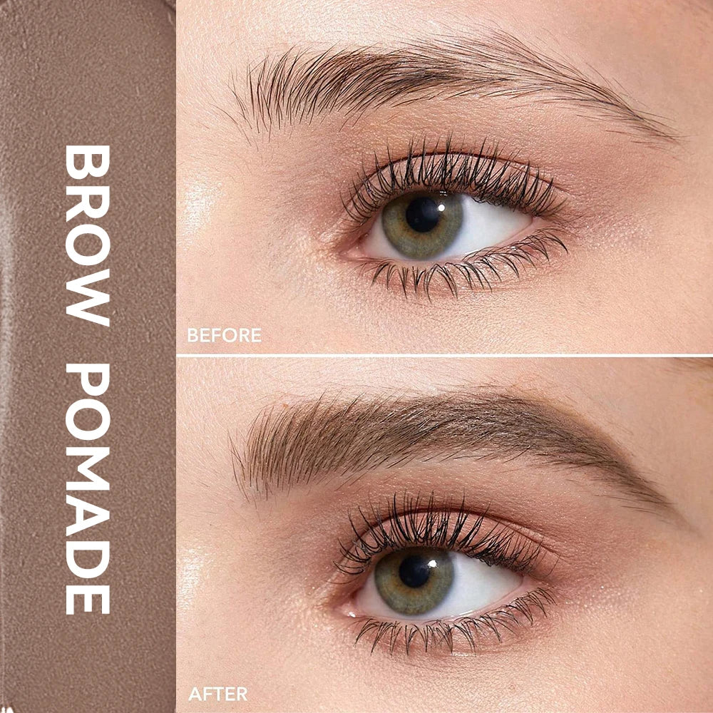 Brow Pomade Waterproof Eyebrow Gel for Natural Tinted Brows for Daily Makeup and Special Events