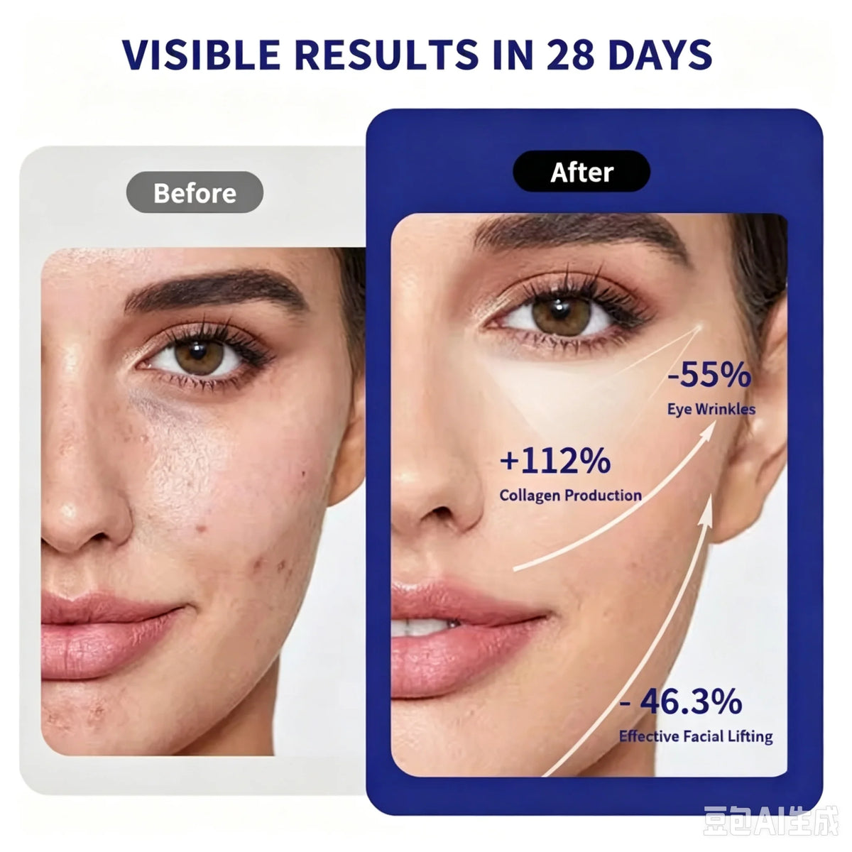3 in 1 Facial Massager Red Light Skin Tightening Tool for Women at Home Daily Skincare Routine