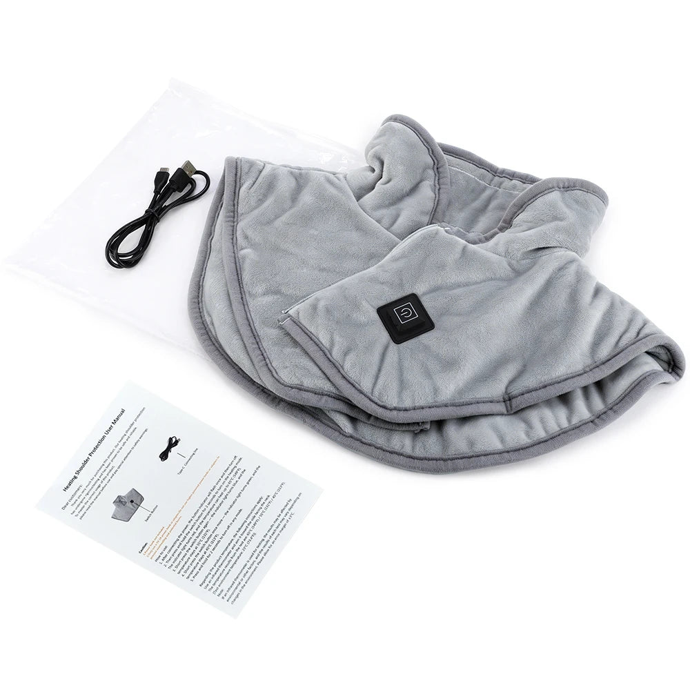 Electric Heating Shoulder Neck Pad USB Heated Wrap for Office Workers at Home in Winter