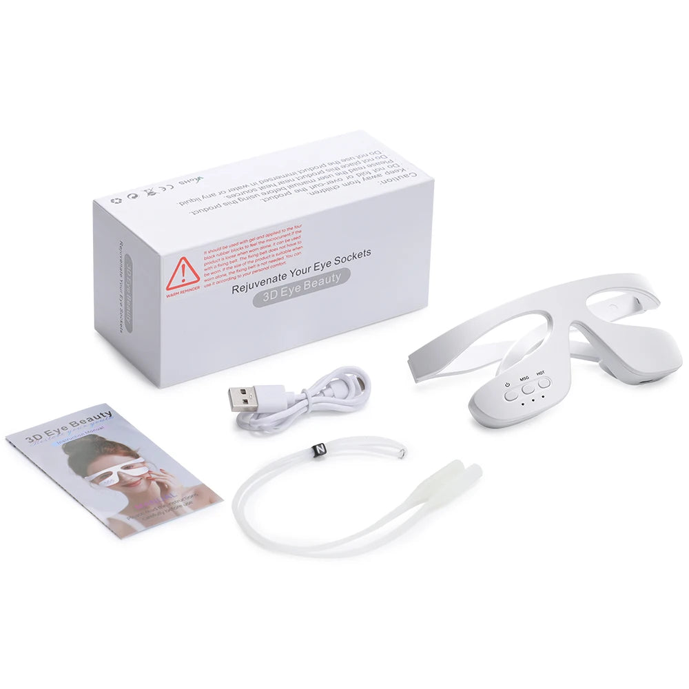 3D Eye Massager Red Light Therapy Device for Relieving Eye Fatigue and Dark Circles at Home