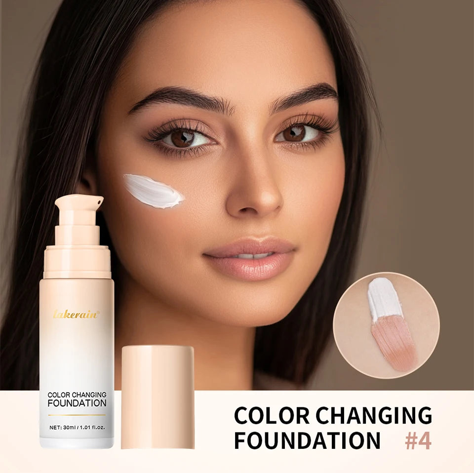Liquid Foundation Color Changing Concealer for Smooth Flawless Skin Daily Makeup Routine