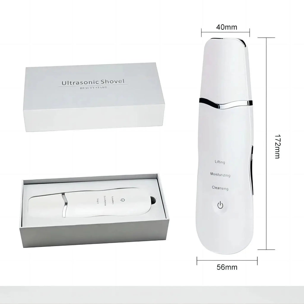 Ultrasonic Skin Spatula Deep Pore Cleaner and Blackhead Remover for Face Daily Skincare