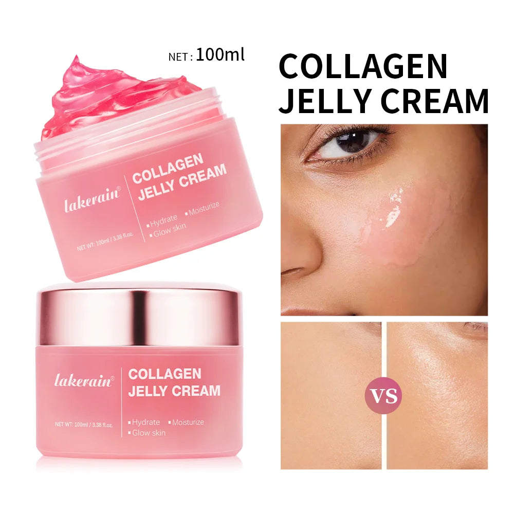 Collagen Jelly Cream Anti Aging Moisturizer for Glowing Skin Daily Face Skincare Routine