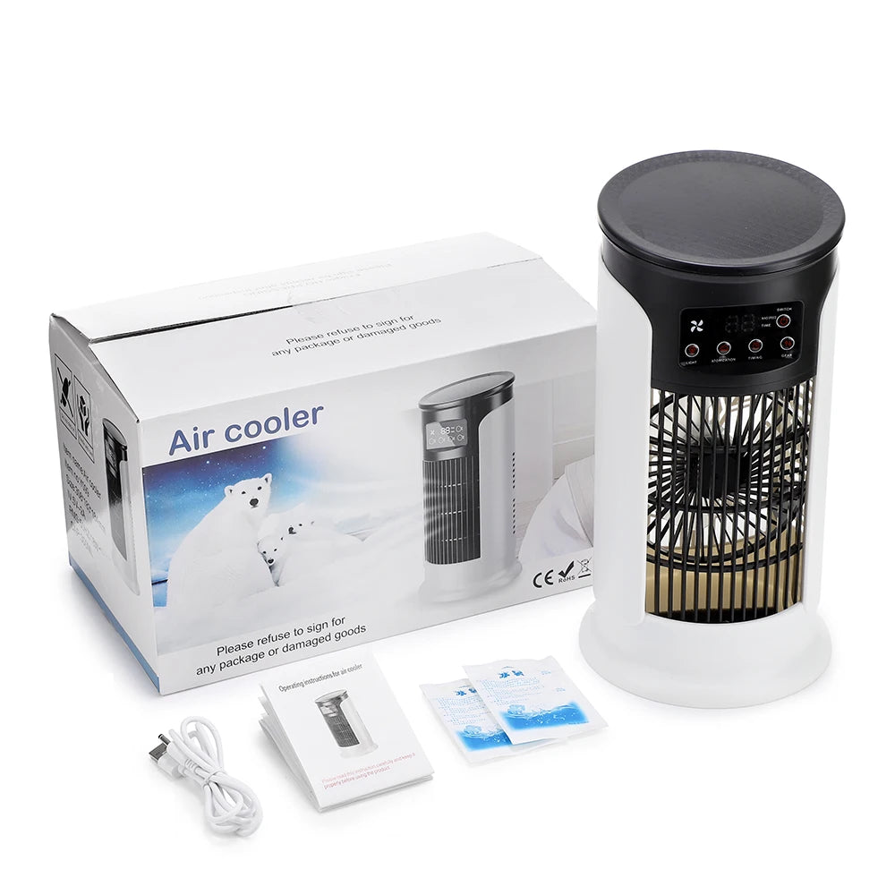 Portable Air Cooling Fan Six Speeds Humidifier for Desk and Home Office Use - 11